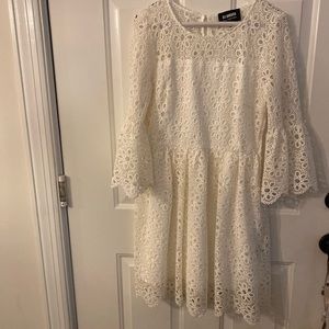 BBDakota Collection White Eyelet Boho Dress